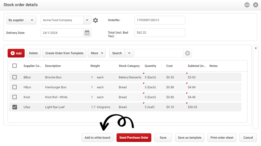 Creating Order Creating Purchase Order Templates