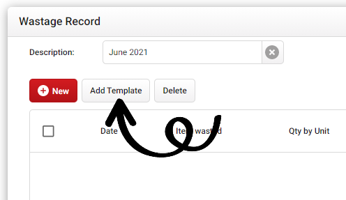 NewWastageRecord