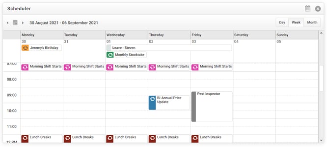 SchedulerTile
