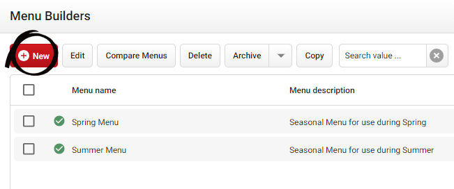 Using Menu Builder Theoretical Cost Analysis