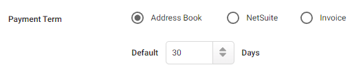 NetSuite Payment Terms Settings