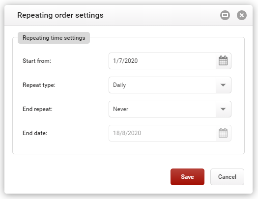 RepeatingOrderSettings