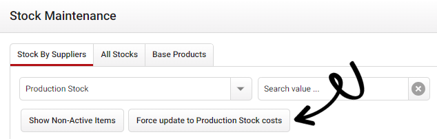 Creating Production Stock Items