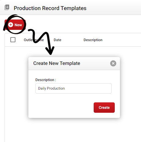 Production Record Templates