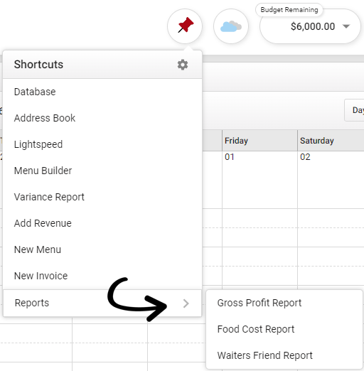 shortcut-reports-submenu-arrow